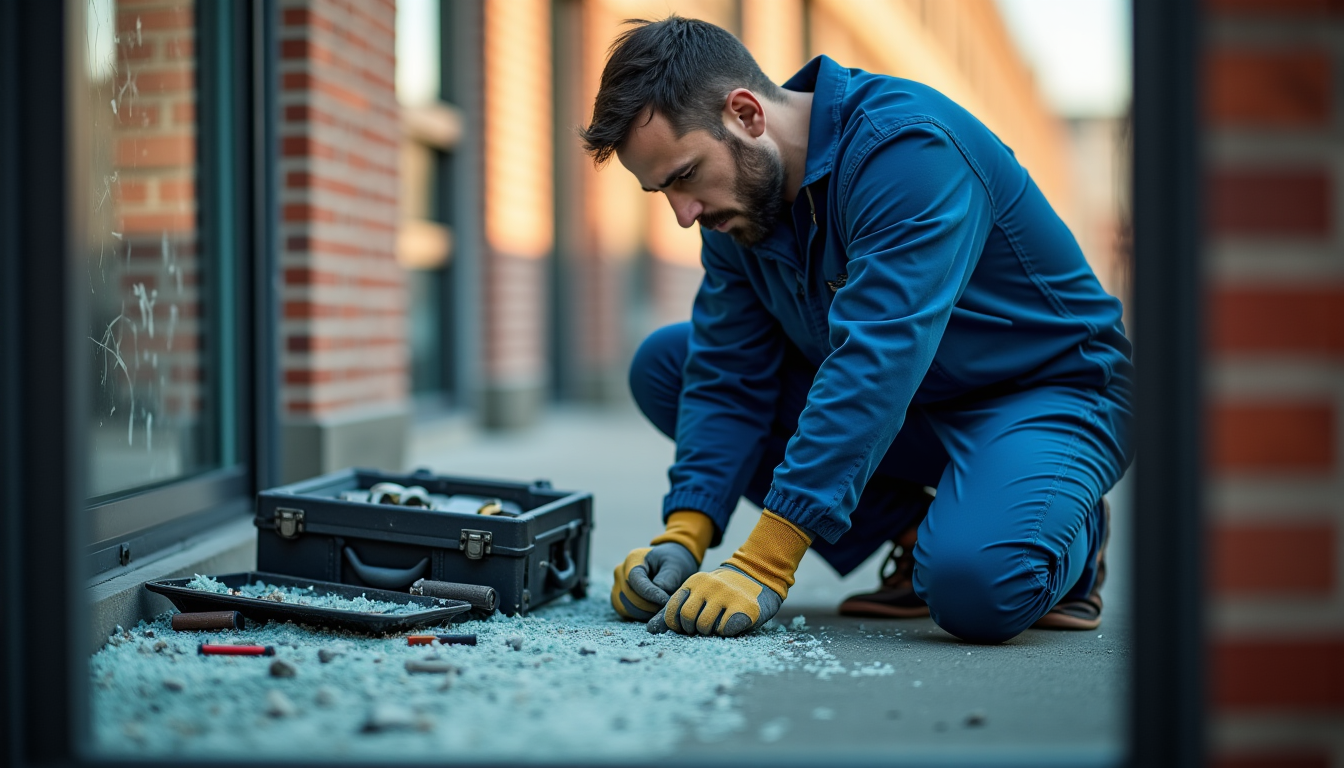 dépannage de vitrerie de carouge à thônex : une intervention rapide et soignée — face à une vitre cassée, la première étape