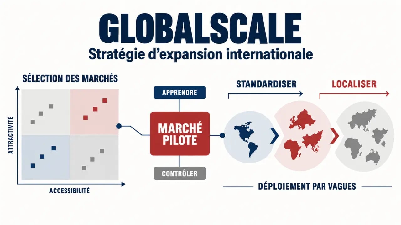 Stratégie d'expansion internationale GlobalScale : sélection des marchés pilotes et déploiement par vagues