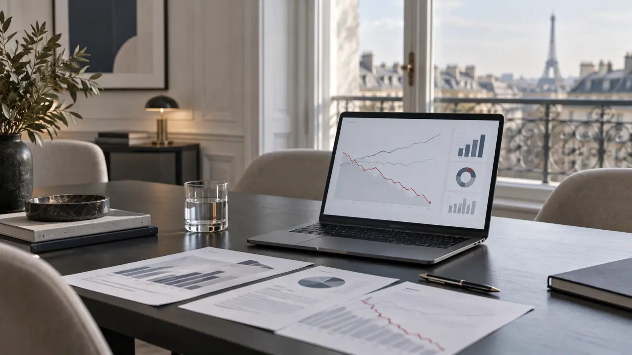 Tableau de bord financier utilisé pour piloter l’EBITDA d’une PME