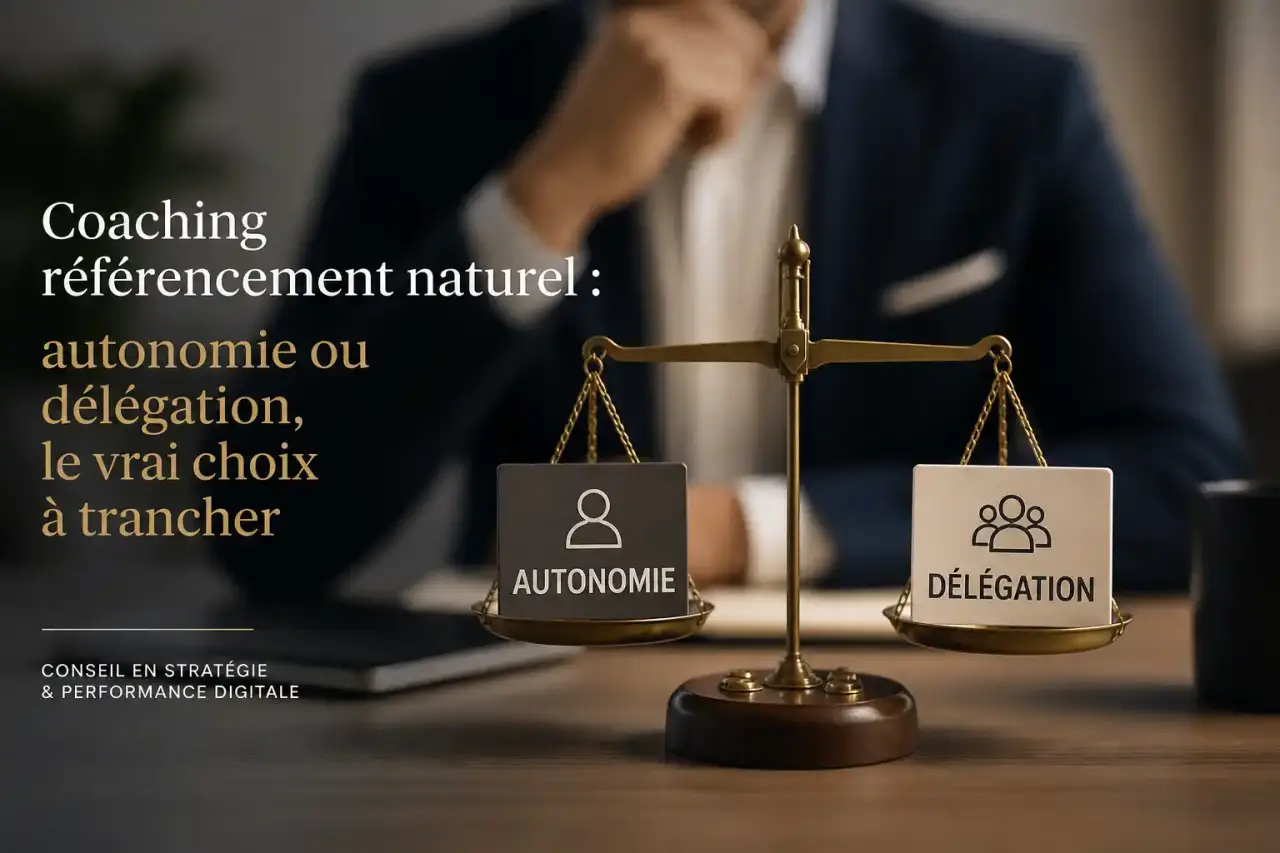 Coaching référencement naturel : autonomie ou délégation, le vrai choix à trancher